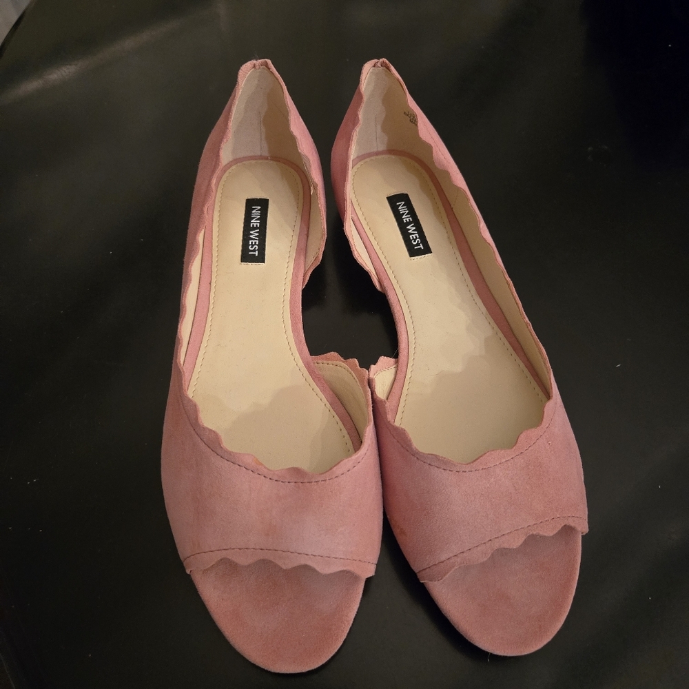 Nine West Pink Suede Flats - Picture 4 of 7